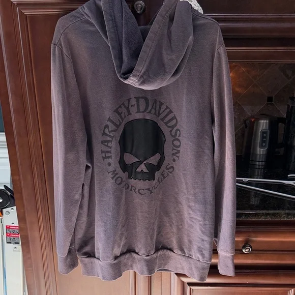Harley-Davidson Gray Hoodie Jacket women Sz 1X - Picture 3 of 5
